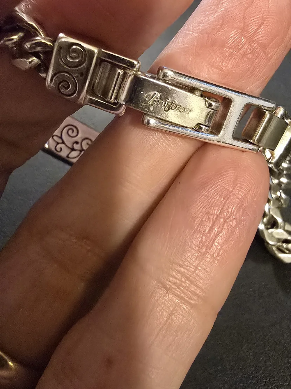 Believe In Yourself Engraved Silver-Tone BRIGHTON  ID Bracelet
